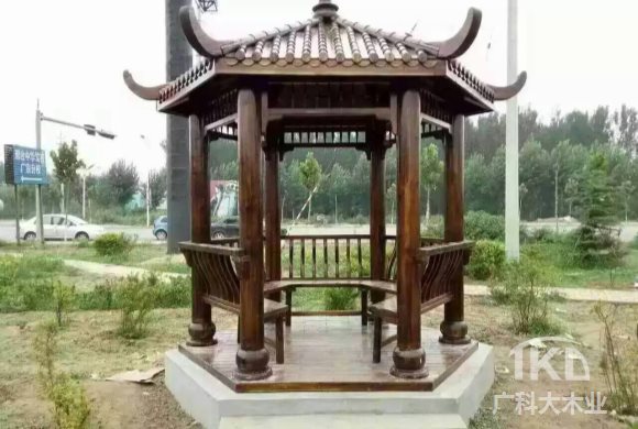 景区定制防腐木木屋售卖凉亭(图2)